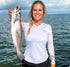 Women's V-neck Mermaid Scales Performance Shirt - KnottyTails